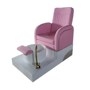 Chaise moderne de salon de manucure de beauté sans plomberie, vente en gros, spa pour les pieds, manucure et pédicure, couleur noire