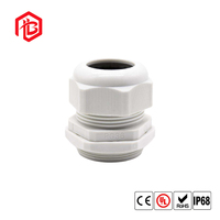 Konektor Kontak Tembaga Tahan Air IP68 Tahan Api Tahan UV Tipe PG Male/Female 3P FPC 10A Kabel Gland Tenaga Surya