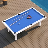 Table de billard de snooker d'extérieur 2024 Design, étanche, avec cadre en aluminium de 8 pieds - Qualité professionnelle, 3 dalles en ardoise, garantie de 2 ans