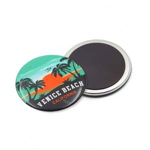 Factory Custom <b>Magnetic</b> Diameter 32mm 44mm 56mm 58mm 75Mm Round Circle Event Souvenir Refrigerator Tin <b>Plate</b> Fridge Magnets - Product Image 1