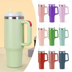24 oz customized clear tumblers with straw Glitter Acrylic Straw Tumbler main image 0