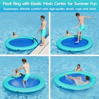 Hamac flottant gonflable en PVC renforcé pour adultes et enfants, usage commercial, transat de piscine