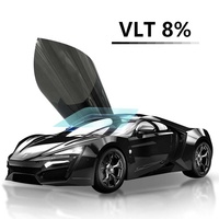 Lámina de Tinte para Ventanas de Auto LONGDON Nano Cerámica PET con Rechazo de 95% de Infrarrojos y 99% de Rayos UV, Anti-Rayones, Grosor de 2MIL, Garantía de 8 Años