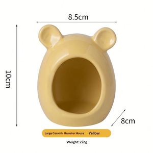 Nouvelle Maison en Céramique pour Hamster, Cachette pour Hamster Doré, Petite Abri Rafraîchissant pour l'Été, Fournitures d'Aménagement Paysager en Gros - Product Image 6