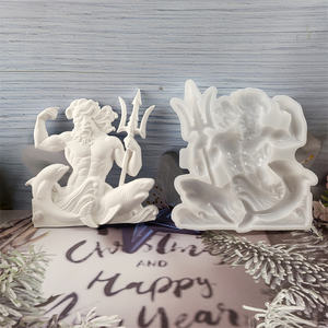 แม่พิมพ์หล่อทำด้วยมือทำจากเรซินสำหรับเครื่องประดับตกแต่งสไตล์ DIY แม่พิมพ์เครื่องประดับซิลิโคนแบบเนปจูนเครื่องมือทำเค้ก X0379 - Product Image 5