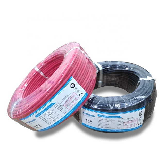 Slocable Stable 1500V DC TUV CE ROSH Standards 1X4mm2 Photovoltaic Cables Wires For Solar Panels