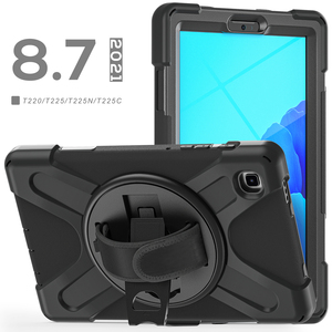 Custodia Robusta Ibrida per Tablet Samsung Galaxy <span class=keywords><strong>Tab</strong></span> <span class=keywords><strong>A7</strong></span> <span class=keywords><strong>Lite</strong></span> 8.7 Pollici T220/T225 con Supporto, Tracolla e Protezione Completa - Product Image 4