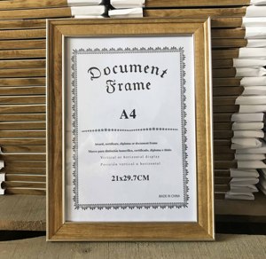 Tài liệu khung, A4 giấy chứng nhận hình ảnh khung bán buôn, Giá Rẻ nhựa khung ảnh - Product Image 4