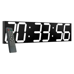 Fullwill Huge 27 Inch Large Big Oversized Digital LED Clock with Stopwatch Alarms Countdown Timer and Temperature