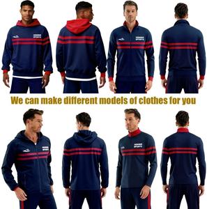 长袖足球定制训练蓝色衬衫夹克儿童守门员套装可定制批发热身球衣 - Product Image 3