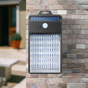 Уличный светодиодный светильник с датчиком движения, настенный фонарь для забора, сада, парковки, аварийное освещение на солнечной батарее - Product Image 2