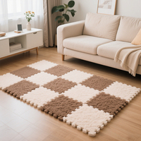 Tapis de sol en mousse EVA personnalisé pour chambre d'enfant et salon-Tapis puzzle en peluche douce pour usage quotidien