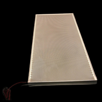 Panneau incurvé ultra-fin en cristal SMD2835 à éclairage latéral, lueur uniforme, indice de protection IP33, design européen, intégration murale pour cuisine et bureau, haute performance