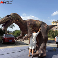 Dinosaure gonflable géant de 7 m de long, modèle réaliste de T-Rex pour la décoration d'événements de parcs à thème