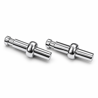 Tige de raccordement robuste pour roulettes, en acier au carbone zingué, pour chariots industriels et pièces de rechange de mobilier