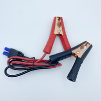 Câble d'alimentation haute fréquence 100A en cuivre pur pour voiture avec pince crocodile, connecteur mâle et connecteur femelle – Approvisionnement direct usine