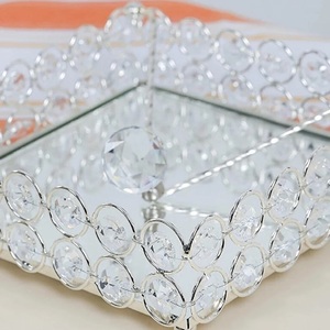 Crystal Handmade Napkin Dispenser Iron Countertop Napkin <b>Holder</b>/<b>Tissue</b> <b>Holder</b>/Paper Box for <b>Kitchen</b> Hotels Restaurants Home Use - Product Image 2
