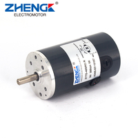 Moteur à balais ZHENGKE ZYTD-45SRZ-R 45 mm 12 V CC 3000 tr/min avec balais de charbon remplaçables