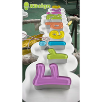 Lettres lumineuses LED personnalisées en acrylique 3D, résistantes aux UV, certifiées CE IPx7, pour enseignes publicitaires extérieures