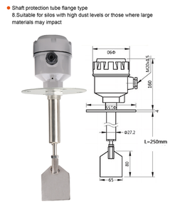 Hochgenauer Schraubenpaddel Füllstandsschalter für Silos 24V 110V 220V Pulversteuergerät - Product Image 3