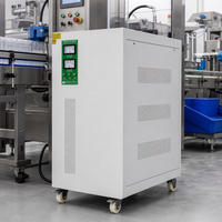 Stabilisateur de tension triphasé à réponse rapide AVR chimique à bobine en cuivre pour lignes de process TNS-60KVA