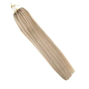 Natural Remy Virgin Indian Nano Micro Loop Ring Human Hair Kinky Curly Double Drawn Micro LInks Hair Extensions