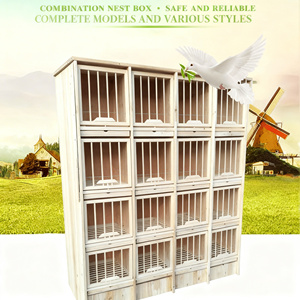 Kotak Sarang Burung Merpati Kayu Solid Flip Top, Kandang Pasangan Merpati Balap Ukuran Besar - Product Image 3