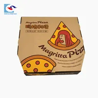 Boîte d'emballage en papier kraft à emporter pour pizza, vente en gros, haute qualité