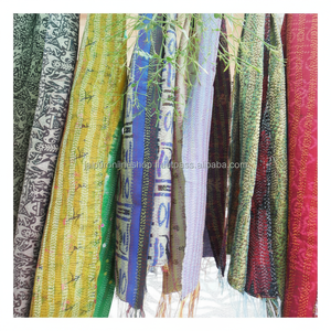 Écharpe en forme de châle Style KANTHA, fait à la main, foulard unisexe, nouvelle COLLECTION - Product Image 1