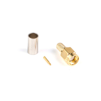 Conectores de cable coaxial Rf Sma Rp Sma para cable coaxial Rg58