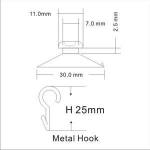 High Quality Hookei Strong Vacuum Suckers <b>Silicone</b> Suction Cup with Hook for Home Decor - Product Image 3