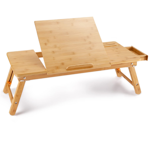 <b>Large</b> Bamboo Lap <b>Desk</b> Tray Portable Laptop Computer Stands - Product Image 1