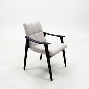 Sillón de Madera con Respaldo y Reposabrazos, Sillón Individual para Sala de Estar, Restaurantes, Dormitorio, Hotel, Balcón, Precio de Fábrica - Product Image 1