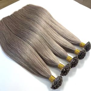 وصلات شعر كيراتين أوروبية طبيعية مسبقة الربط بالجملة، شعر ريمي فائق الجودة مزدوج السحب على شكل حرف U، 100% شعر بشري - Product Image 4