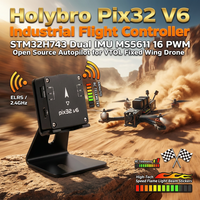 Contrôleur de vol open source avancé Holybro Pix32 V6 STM32H743 avec double IMU MS5611, baromètre et 16 PWM pour VTOL et ailes fixes