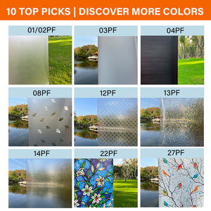 Patrón de <span class=keywords><strong>vinilo</strong></span> completamente teñido Total Blackout baño vidrio <span class=keywords><strong>blanco</strong></span> Arco Iris privacidad ventanas película flores para - Product Image 4