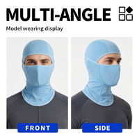 Cagoule de moto et de vélo, masque facial ajusté en nylon de couleur unie, unisexe, tendance