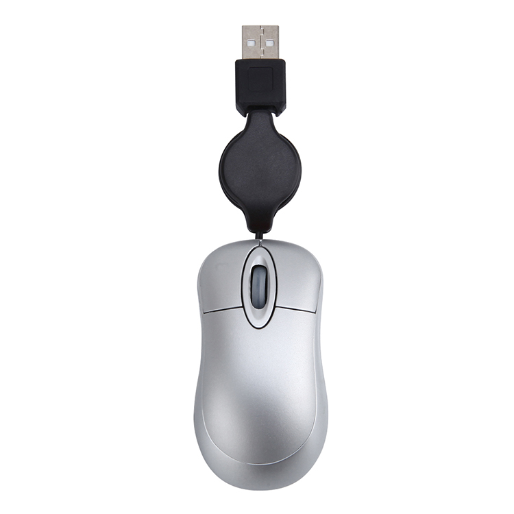 Мини-размер Выдвижной usb проводной ноутбук мышь