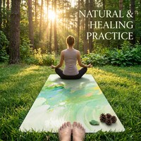 Alfombrilla de Yoga Plegable Antideslizante Doble, Ecológica, Personalizada, de Microfibra y Caucho Natural para Práctica de Yoga, Precio de Fábrica