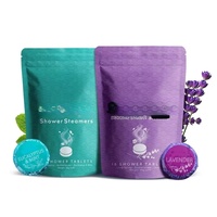 Tablettes de douche relaxantes pour femmes, vente chaude, aromathérapie, bombes de bain moussantes, soulagement du stress, diffuseurs de vapeur pour la douche, coffret cadeau