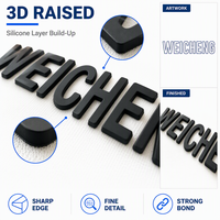 Étiquette de transfert en silicone souple, lisse, mate, brillante, logo en silicone 3D en relief pour vêtements, logo personnalisé pour vêtements, transfert thermocollant