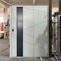 Porte d'entrée pivotante de luxe en aluminium Grandsea à rupture de pont thermique avec serrure multipoints pour villa résidentielle