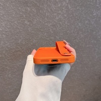 Étui de téléphone en cuir avec support et dragonne pour iPhone 17 Air 16 16E 15 14 13 12 11 Plus Pro Max 17ProMax