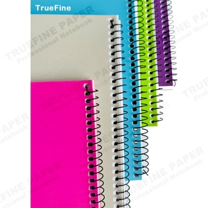 Factory Direct Custom A5 formato quaderno <span class=keywords><strong>di</strong></span> 100 pagine con copertura in plastica PP rilegatura a fogli mobili per uso scolastico - Product Image 3