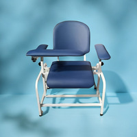 Chaise de prélèvement sanguin robuste et durable Givisen, vente directe usine, avec accoudoir manuel relevable, garantie à vie, fabriquée en Chine