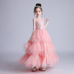 Nuevo Vestido de Princesa 2021 para Niñas, Vestidos de Fiesta con Flores, Venta Directa de Fábrica, Vestido Elegante de Boda para Niña - Product Image 3