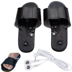 Precio de fábrica Reflexología saludable Masaje de pies Zapatilla Diapositivas Acupuntura Negro Proporcionado Masajeador de pies - Product Image 2