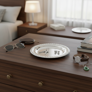 Vassoio Decorativo da 18,5 cm con Bordo, Elegante Accento per la Casa - Product Image 3