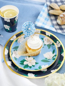 Ensemble de vaisselle jetable personnalisé DAMAI pour fête, assiettes florales pour thé, ensemble de vaisselle jetable pour pique-nique - Product Image 2