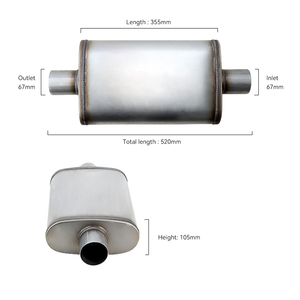 Knalpot Universal Magnaflow Exhaust 409 Stainless Steel - Product Image 4